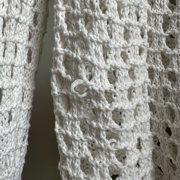 White Crochet Knit Sweater - Picture 2 of 4